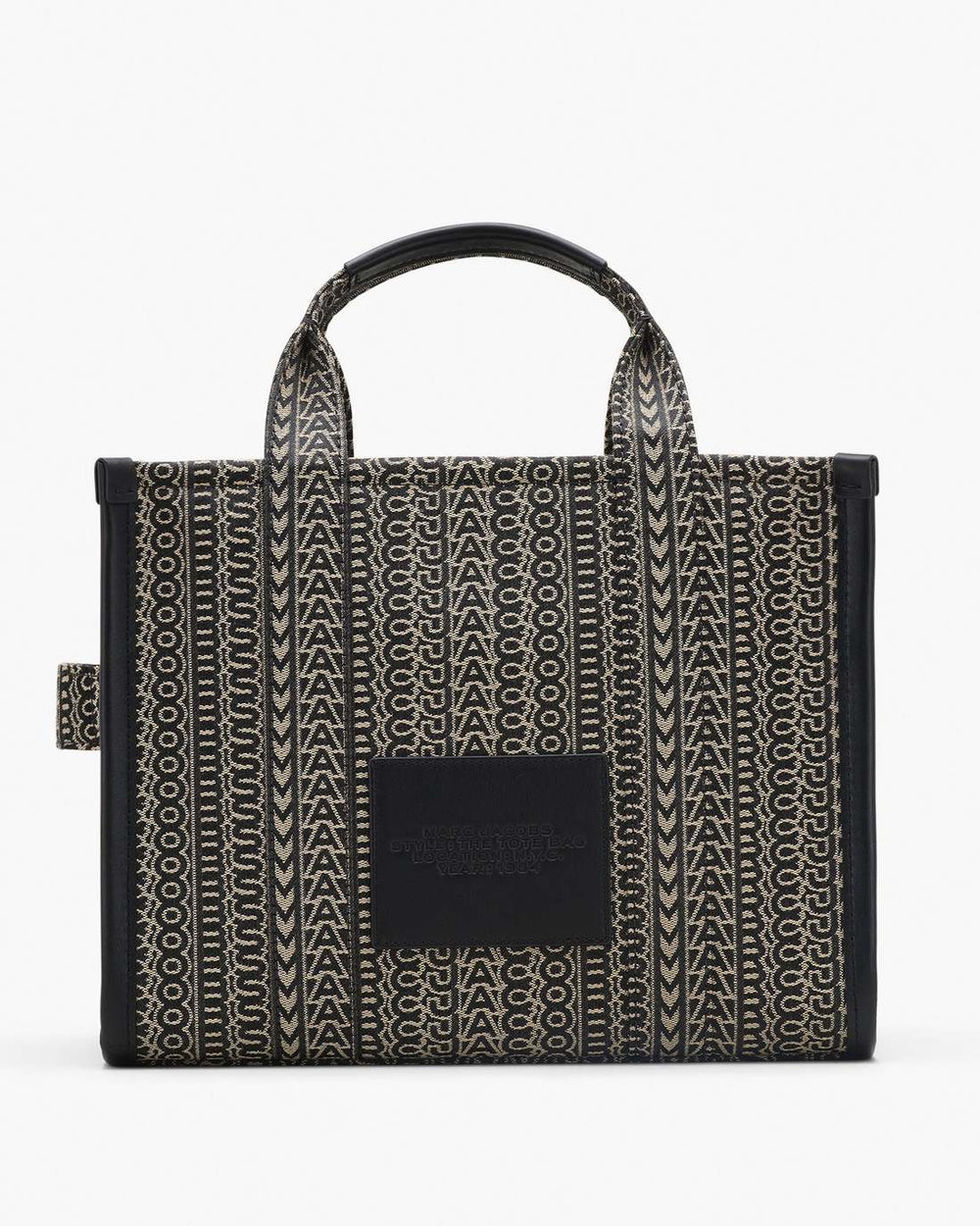 The Monogram Jacquard Medium Tote Bag Beige Multi