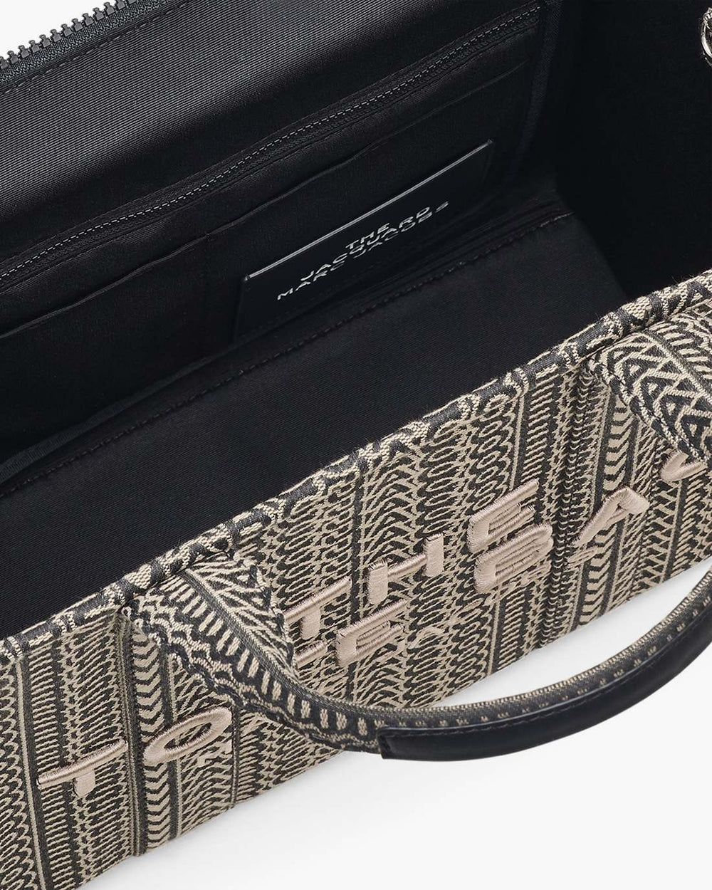 The Monogram Jacquard Medium Tote Bag Beige Multi