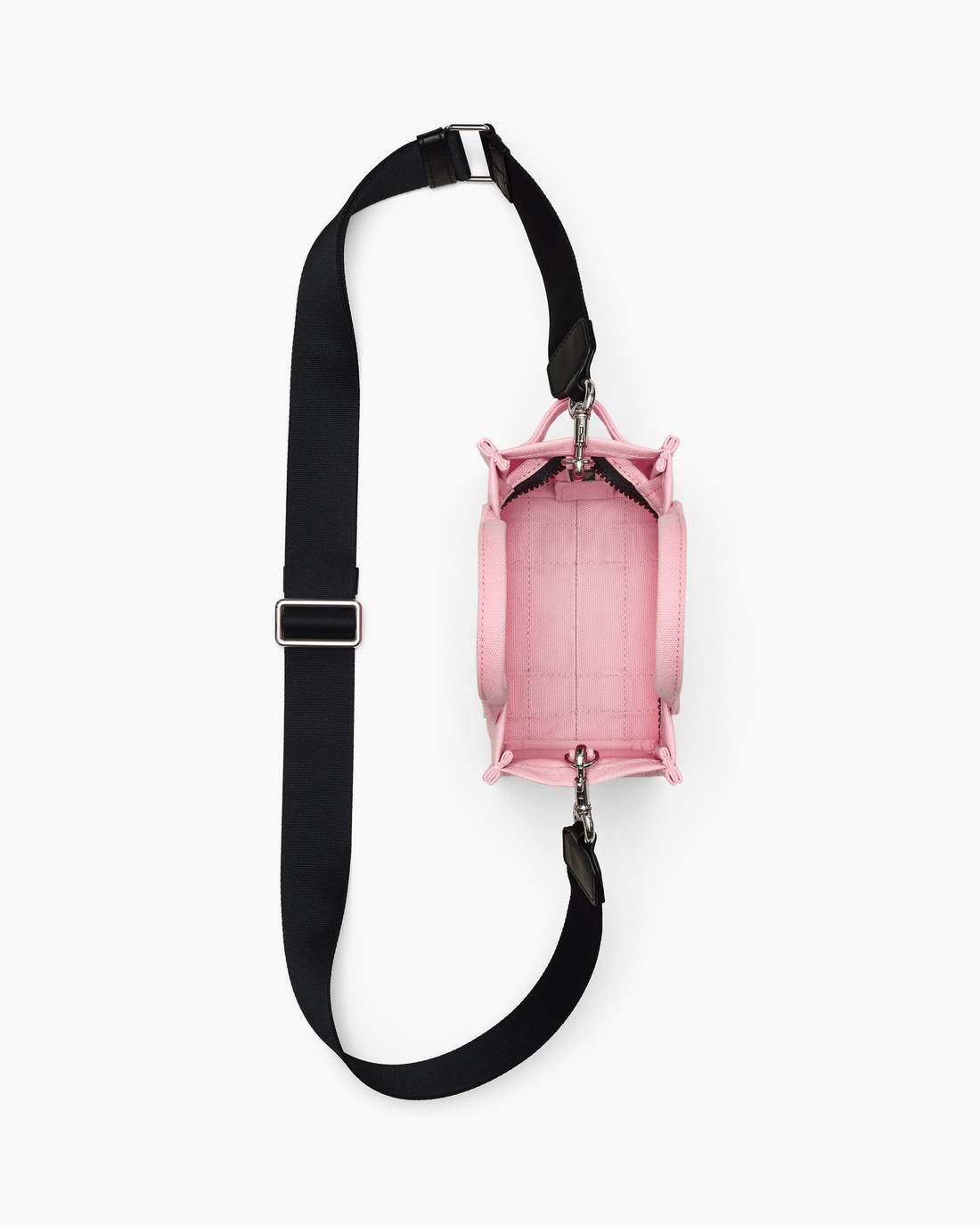 The Canvas Crossbody Tote Bag Ribbon Pink