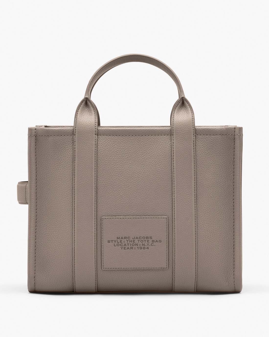 The Leather Medium Tote Bag Cement