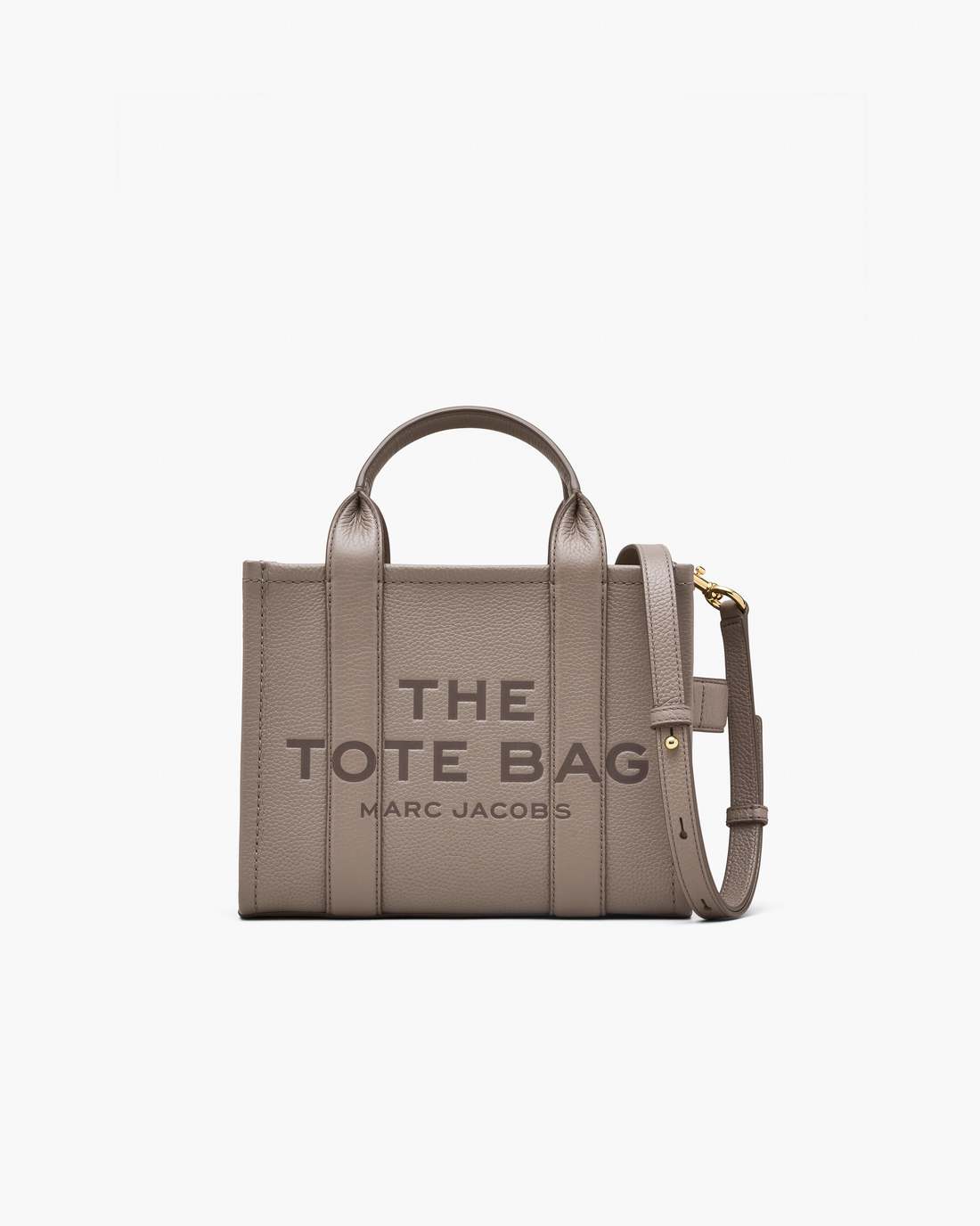 The Leather Small Tote Bag Cement
