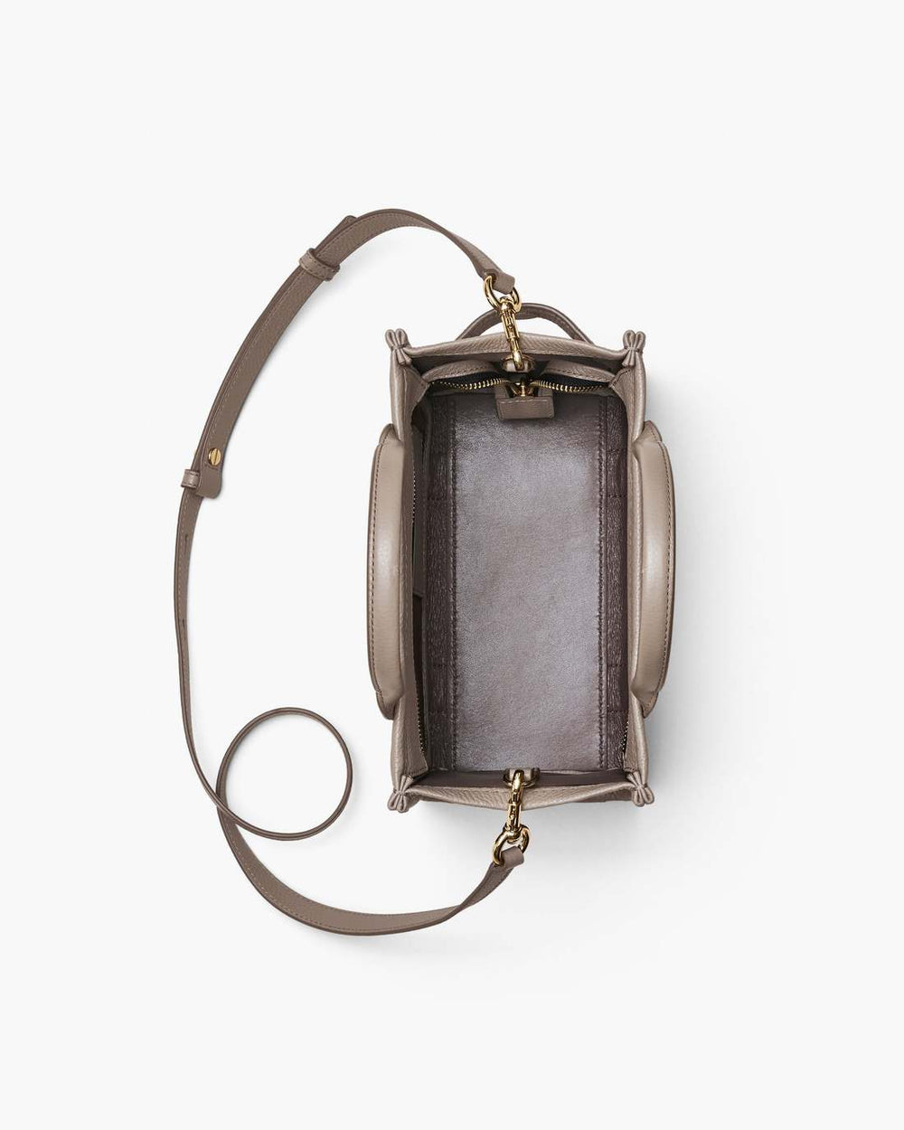 The Leather Small Tote Bag Cement