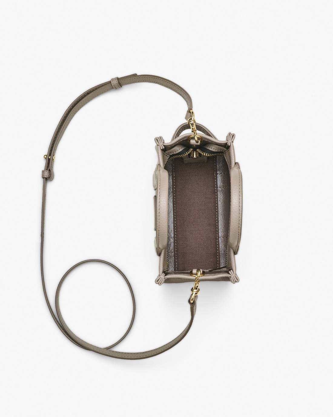 The Leather Crossbody Tote Bag Cement