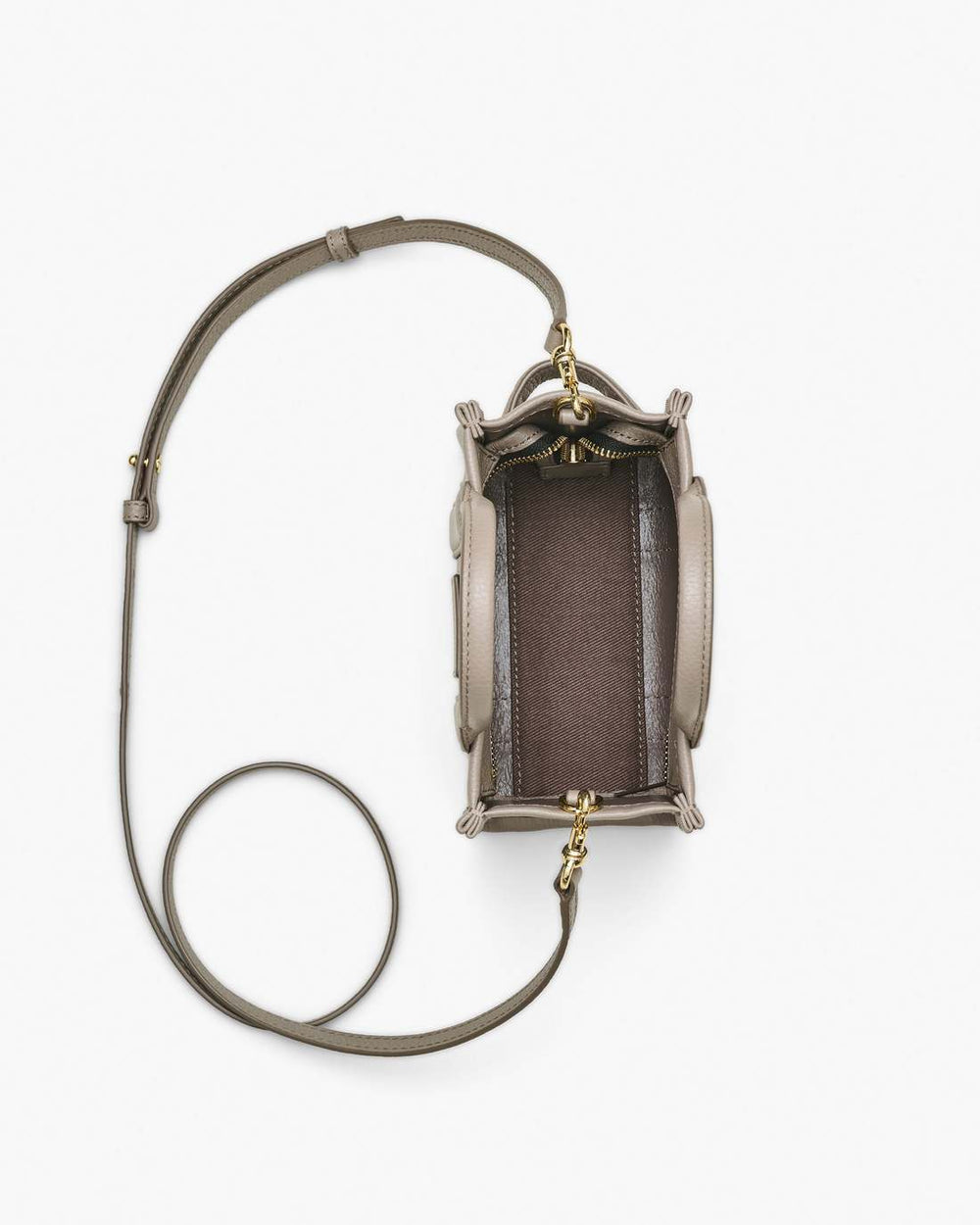 The Leather Crossbody Tote Bag Cement