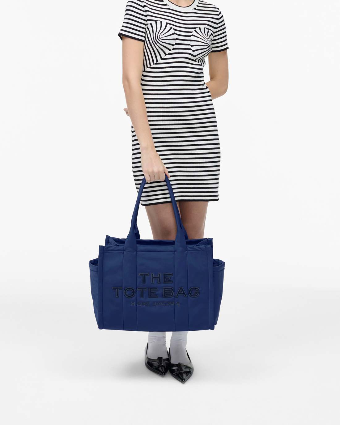 The Puffy Nylon Large Tote Bag Blue Sea