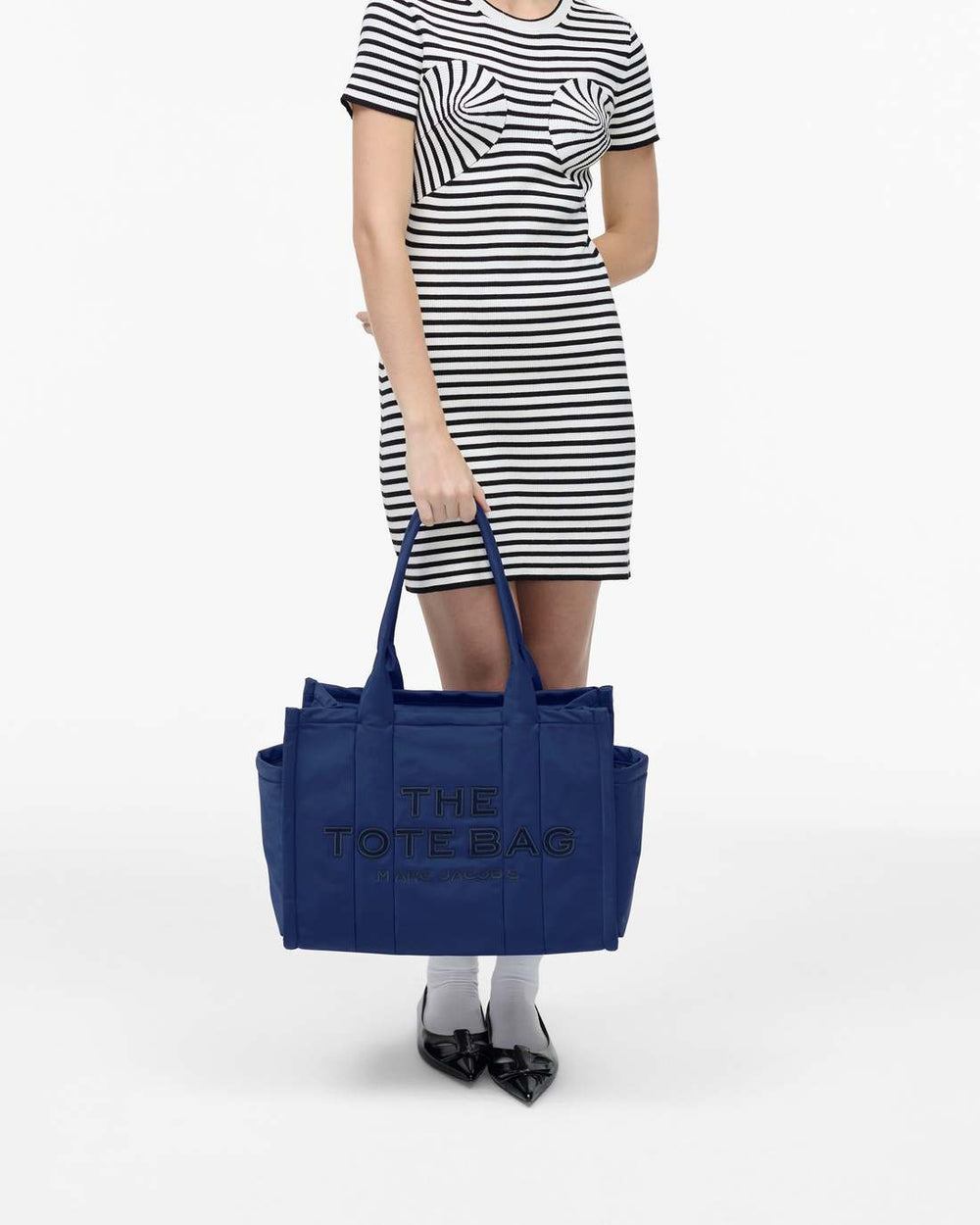 The Puffy Nylon Large Tote Bag Blue Sea