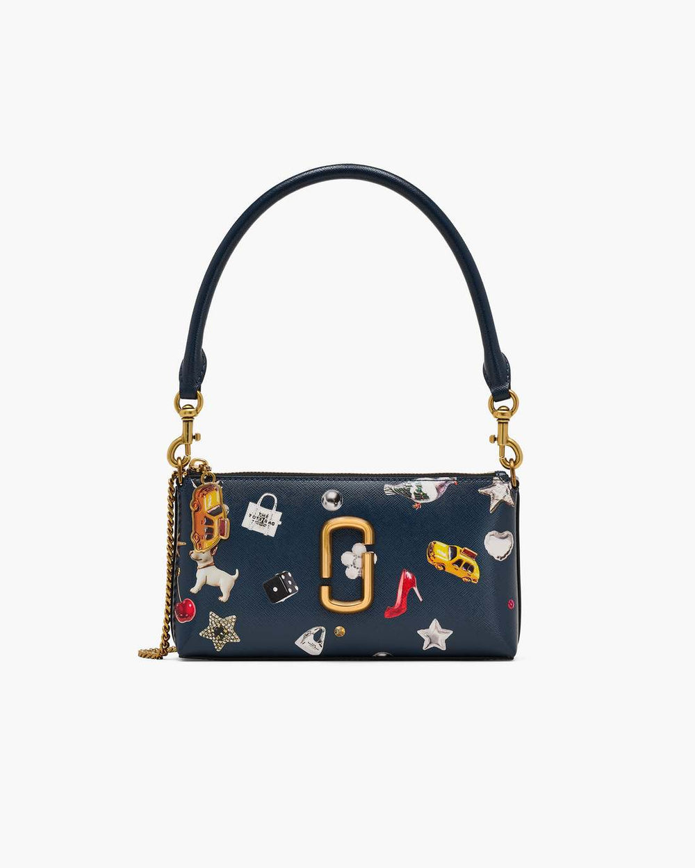 The Trinket Snapshot Convertible Shoulder Bag Navy Multi