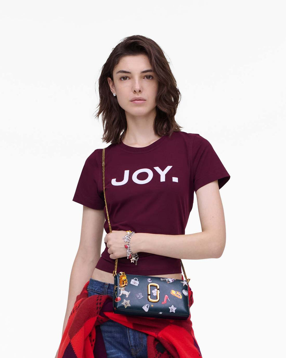 The Trinket Snapshot Convertible Shoulder Bag Navy Multi