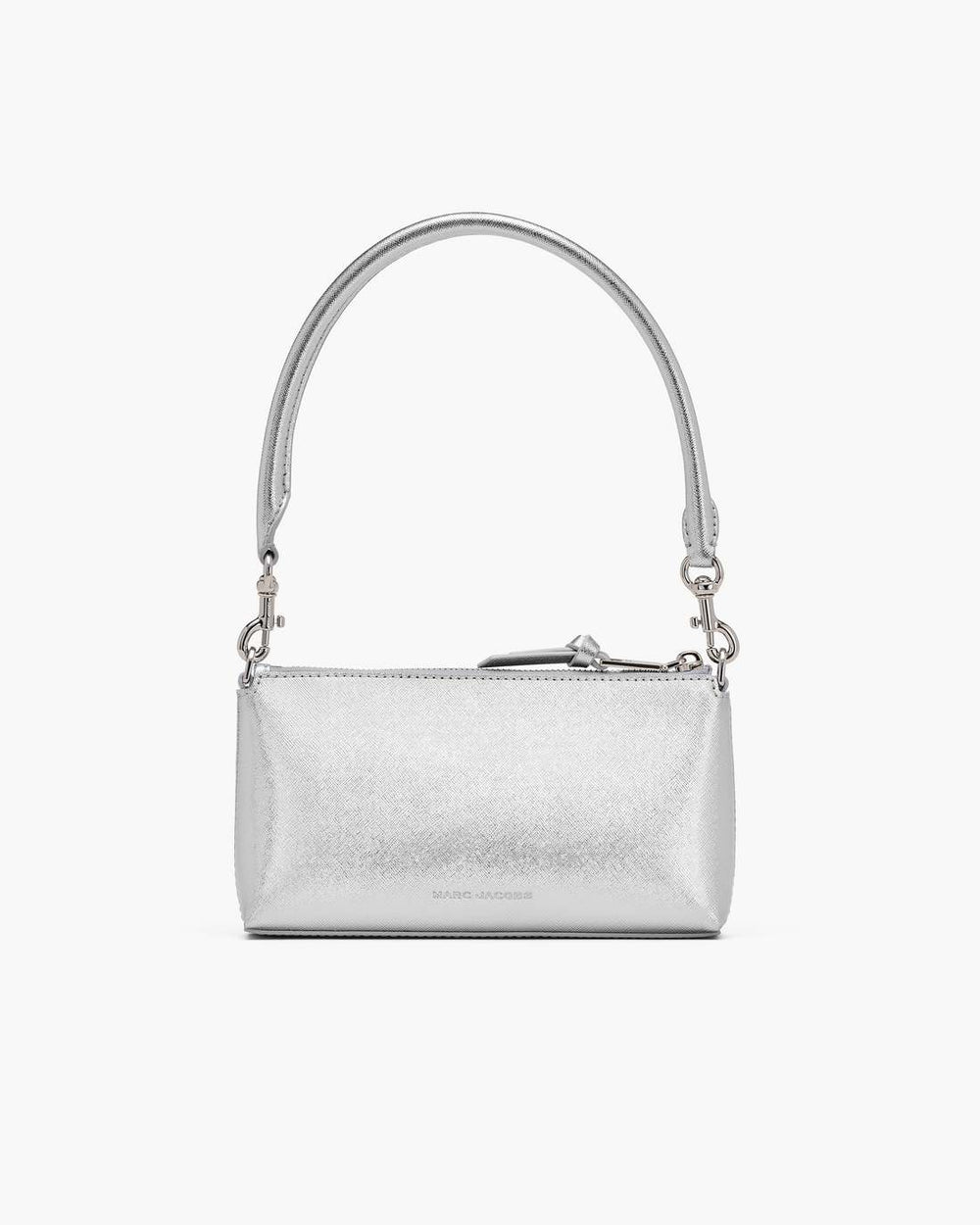 The Metallic Snapshot Convertible Shoulder Bag Silver