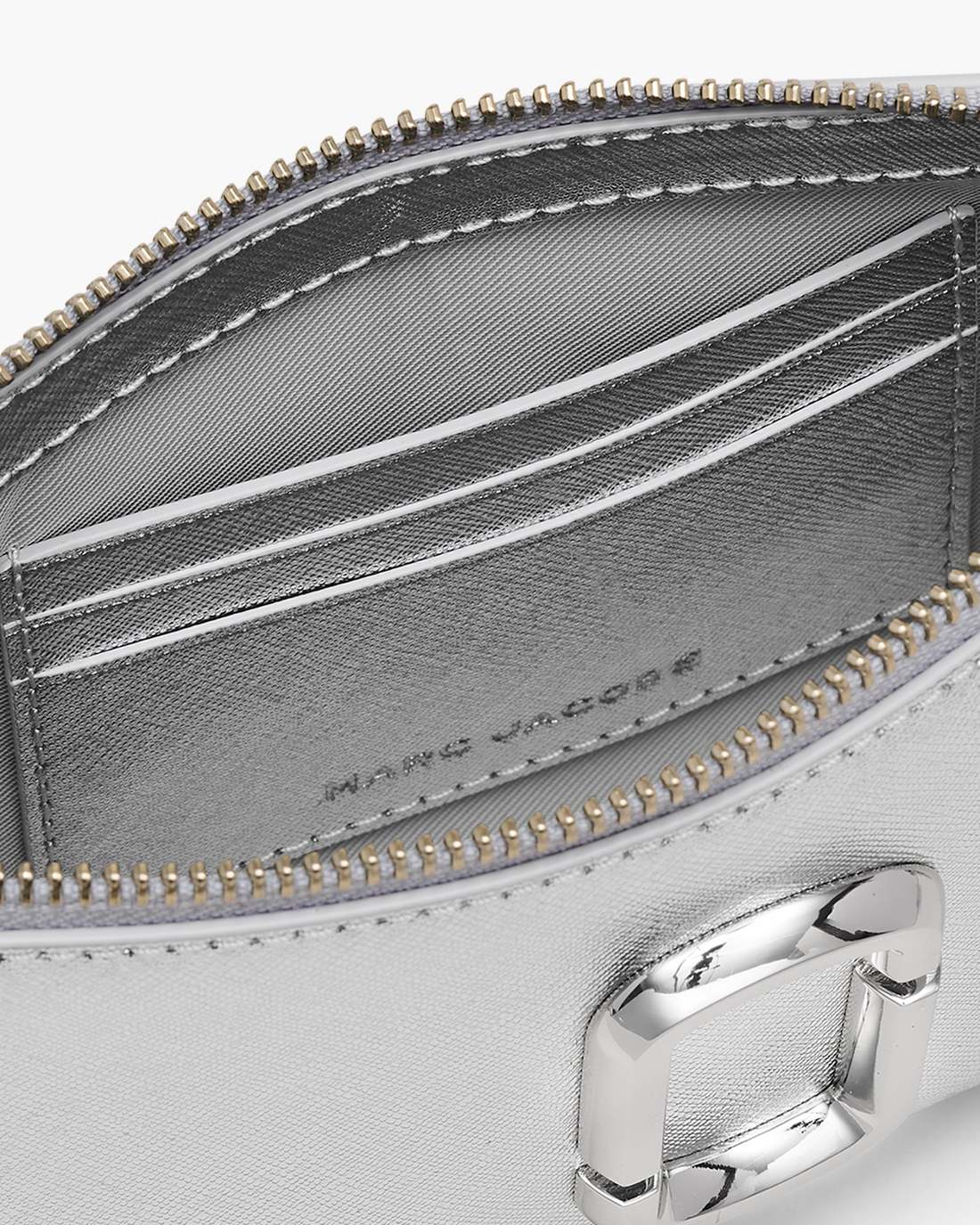 The Metallic Snapshot Convertible Shoulder Bag Silver