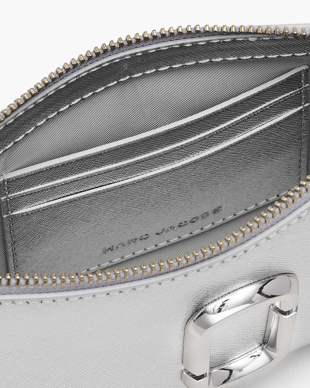 The Metallic Snapshot Convertible Shoulder Bag Silver