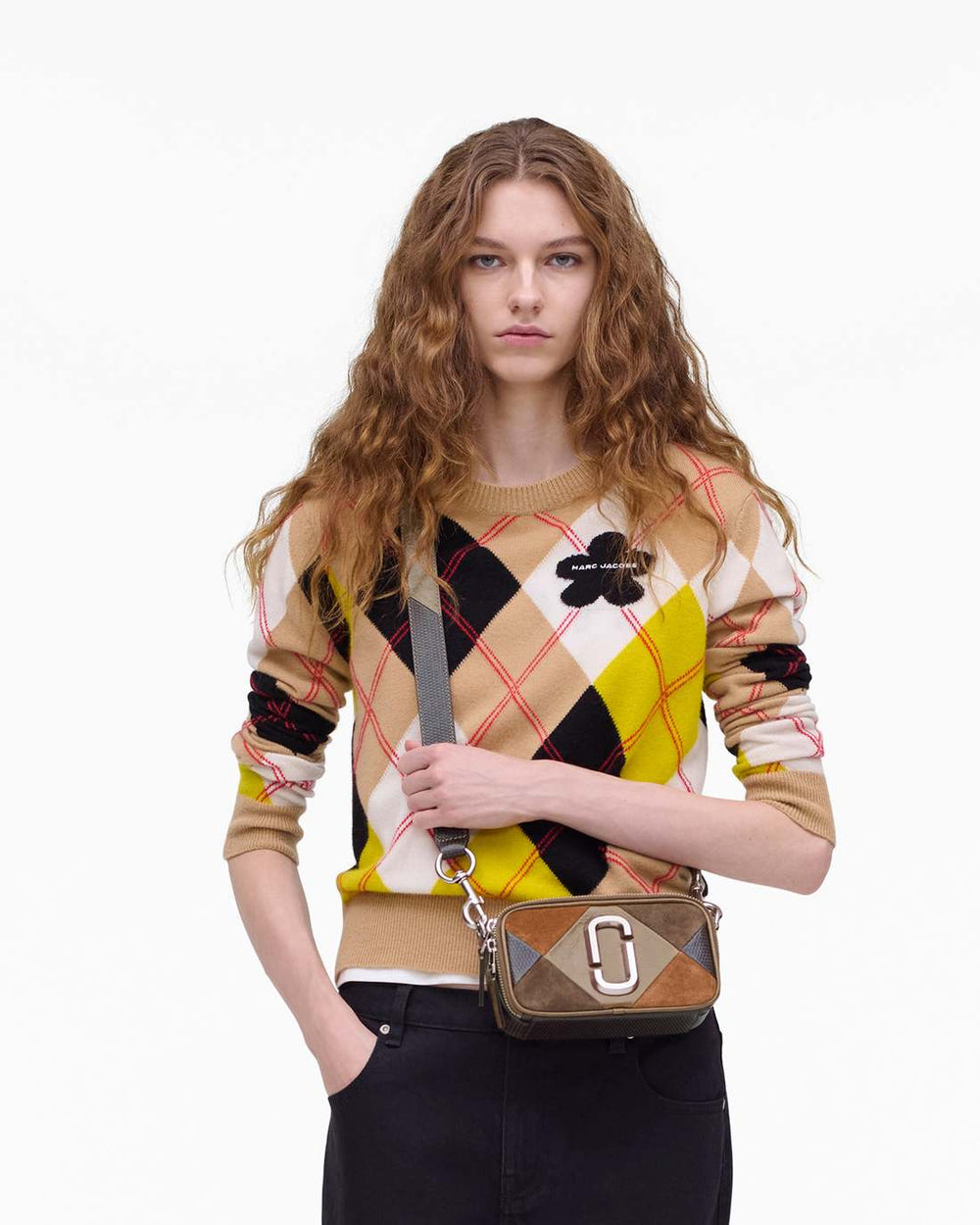 The Suede Patchwork Snapshot Brown Multi
