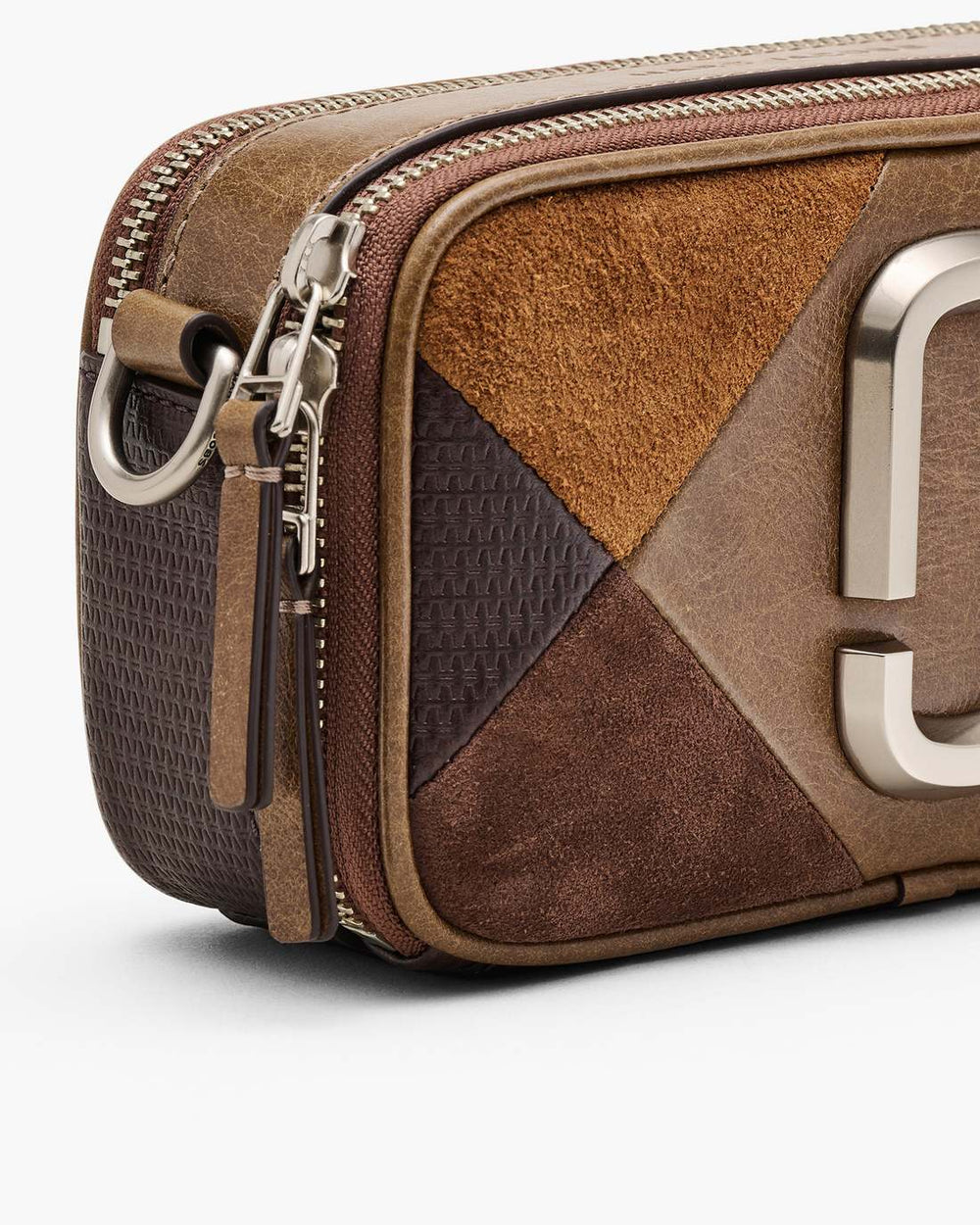 The Suede Patchwork Snapshot Brown Multi
