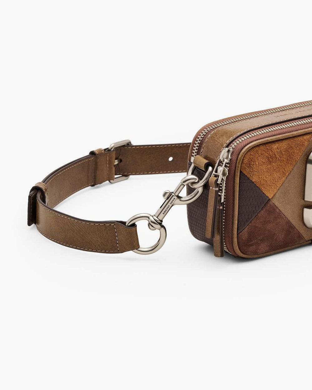 The Suede Patchwork Snapshot Brown Multi