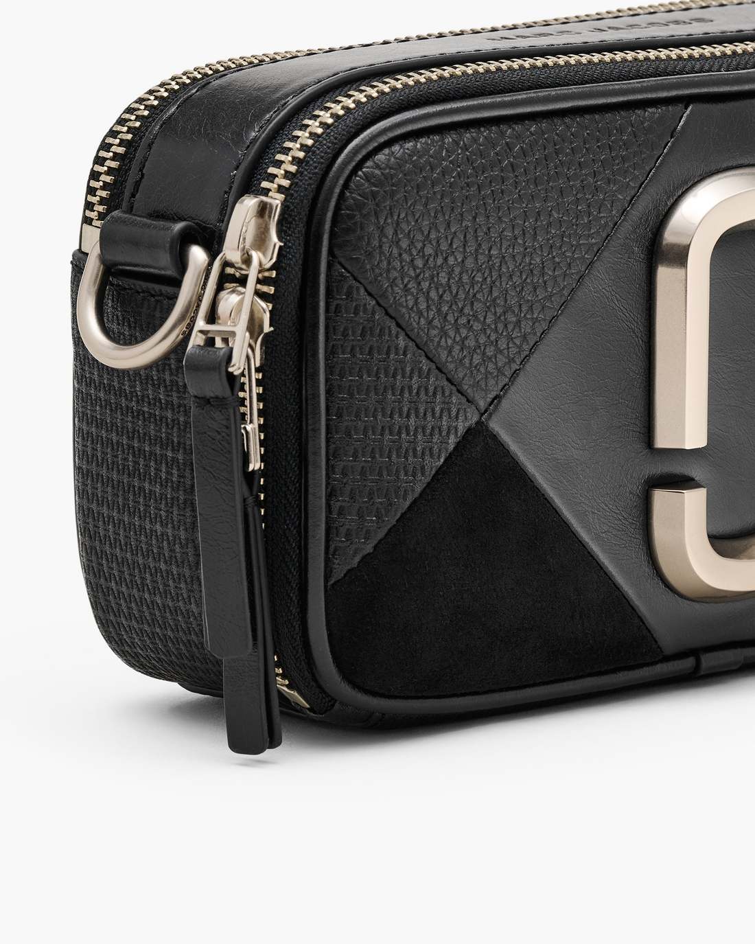 The Suede Patchwork Snapshot Black Multi