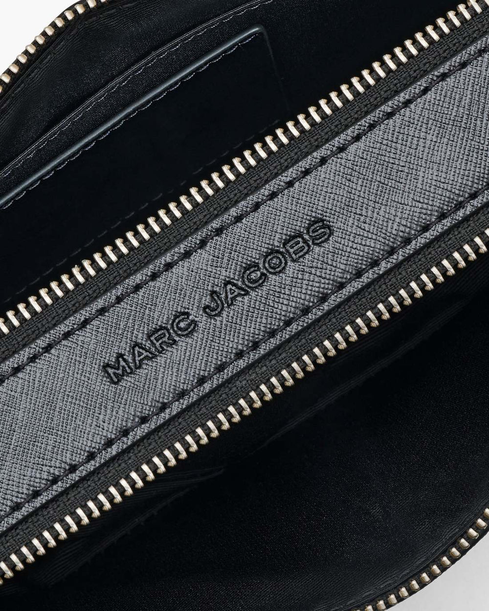 The Star Patchwork Leather Snapshot Black/White