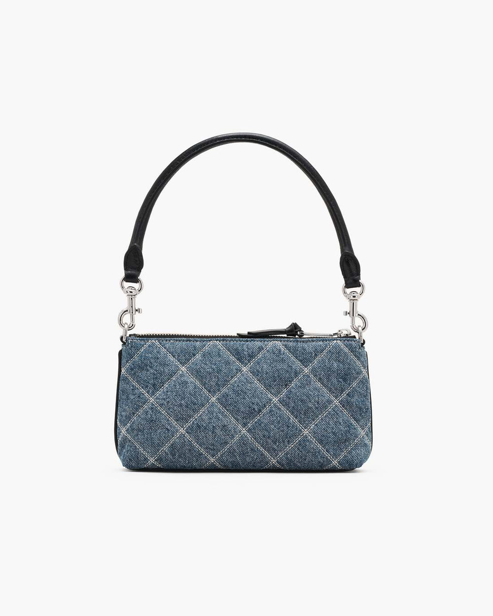 The Quilted Denim Snapshot Convertible Shoulder Bag Light Wash Indigo