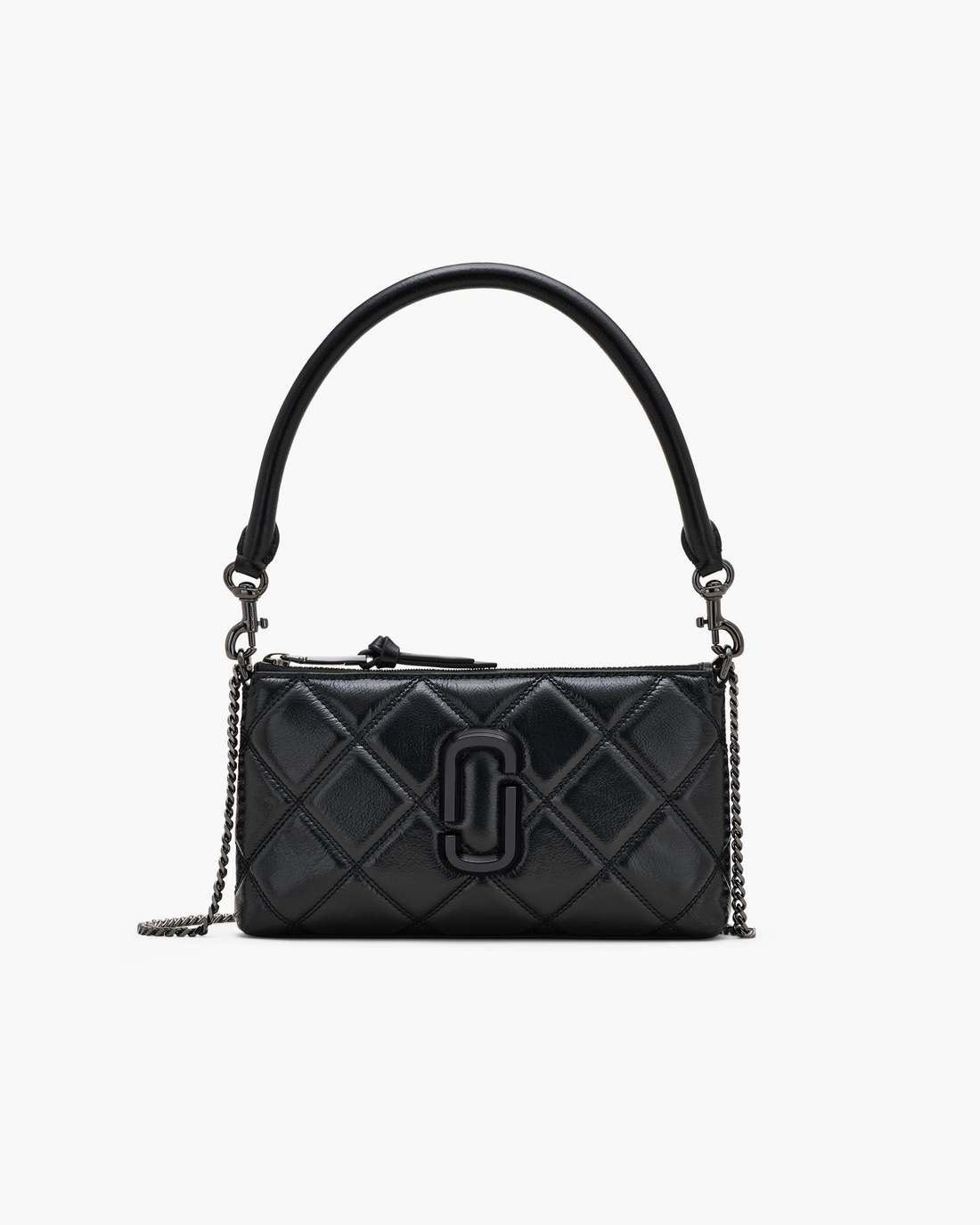 The Quilted Snapshot Convertible Shoulder Bag Black