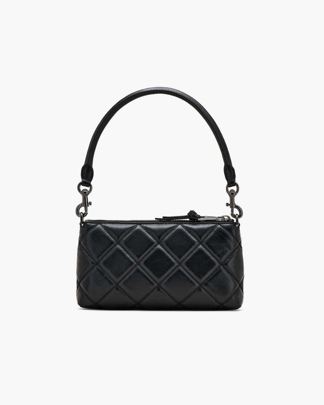The Quilted Snapshot Convertible Shoulder Bag Black