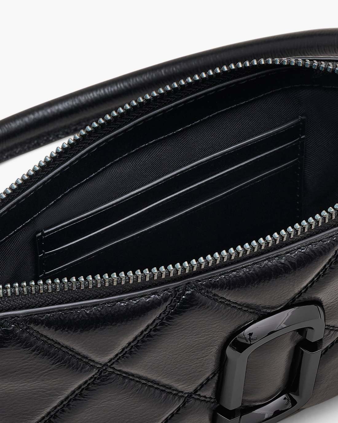 The Quilted Snapshot Convertible Shoulder Bag Black
