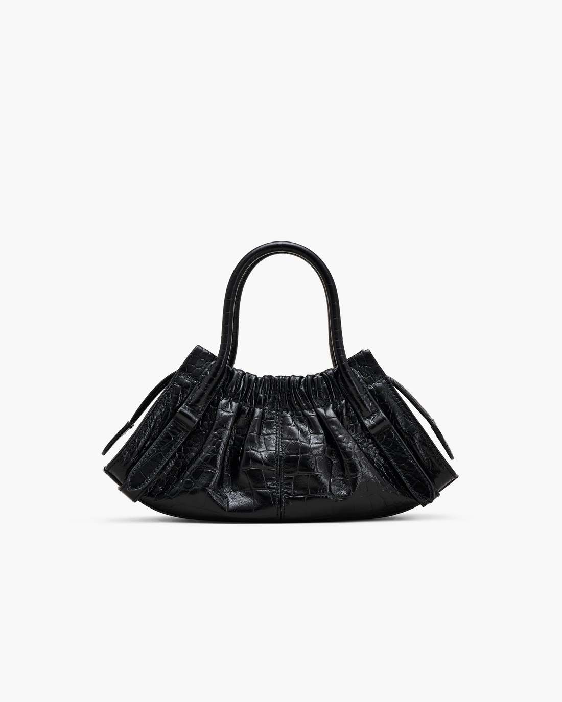The Croc Cristina Small Satchel Black