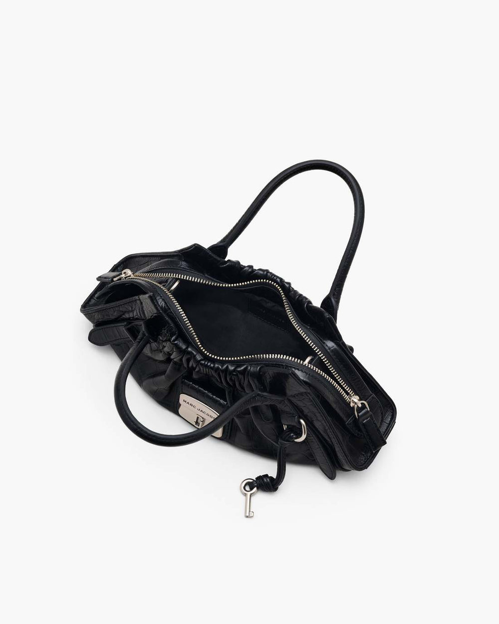 The Croc Cristina Small Satchel Black