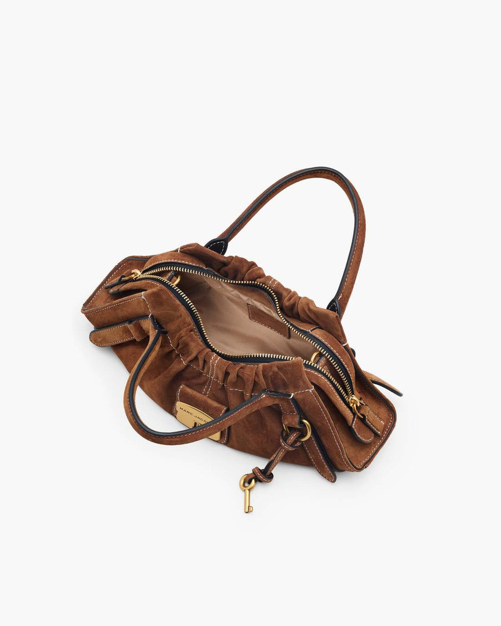 The Suede Cristina Small Satchel Copper
