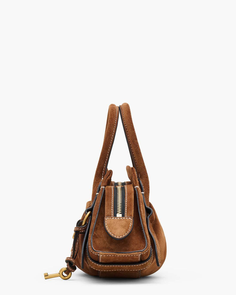 The Suede Cristina Small Satchel Copper