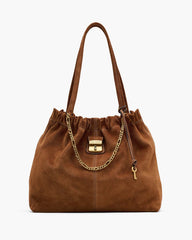 The Suede Cristina Tote Copper
