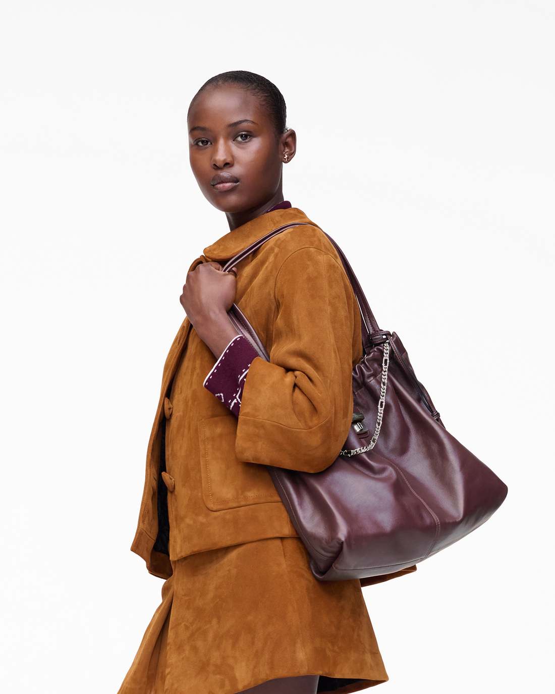 The Cristina Tote Dark Plum