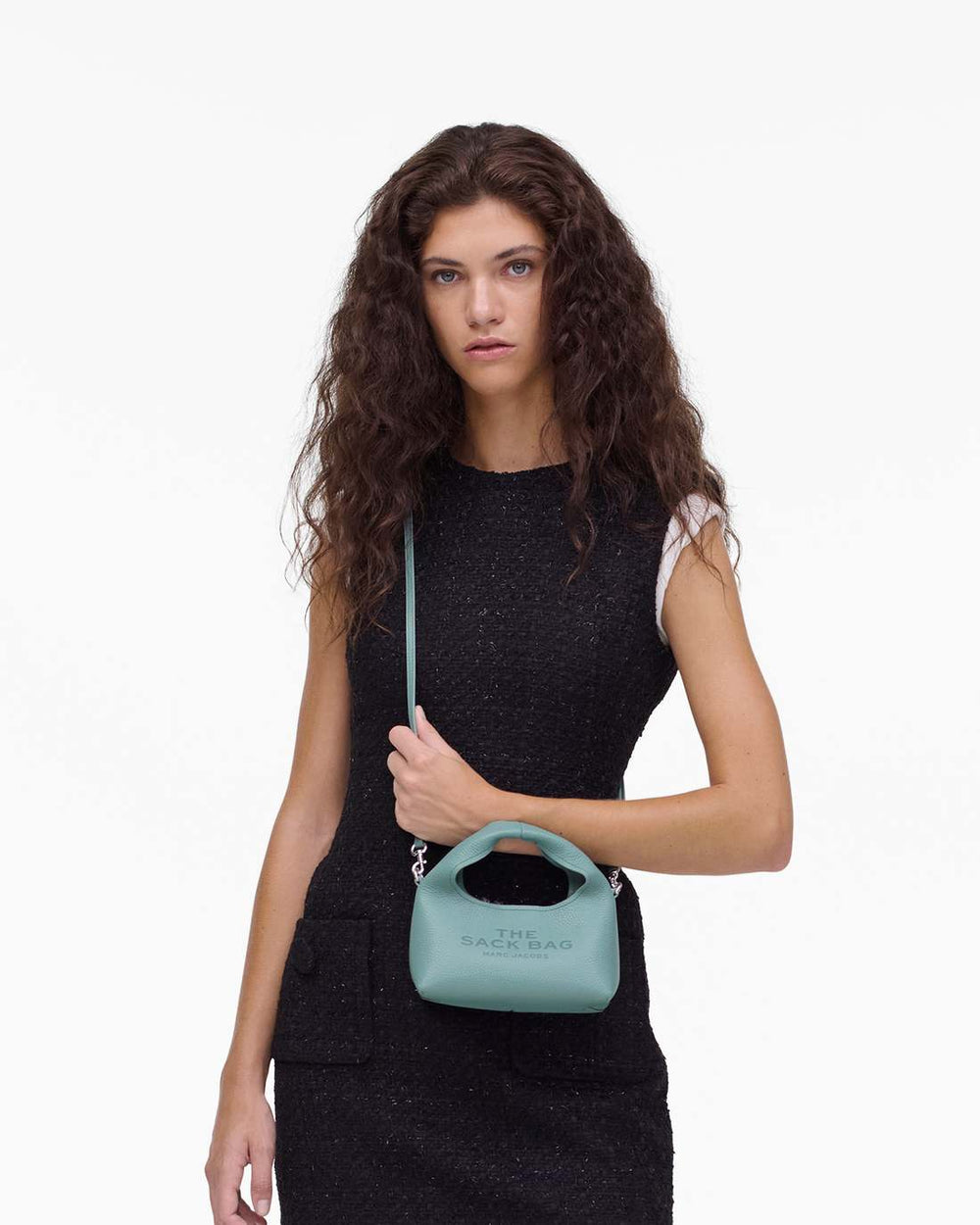 The Micro Crossbody Sack Bag Sky Blue