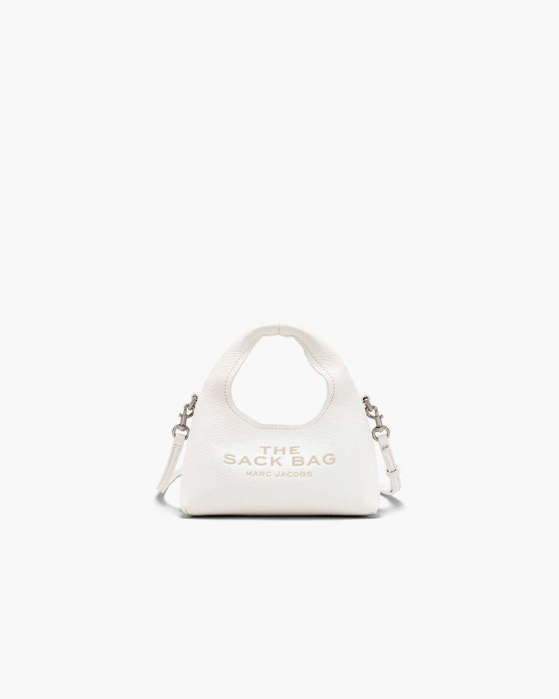 The Micro Crossbody Sack Bag White