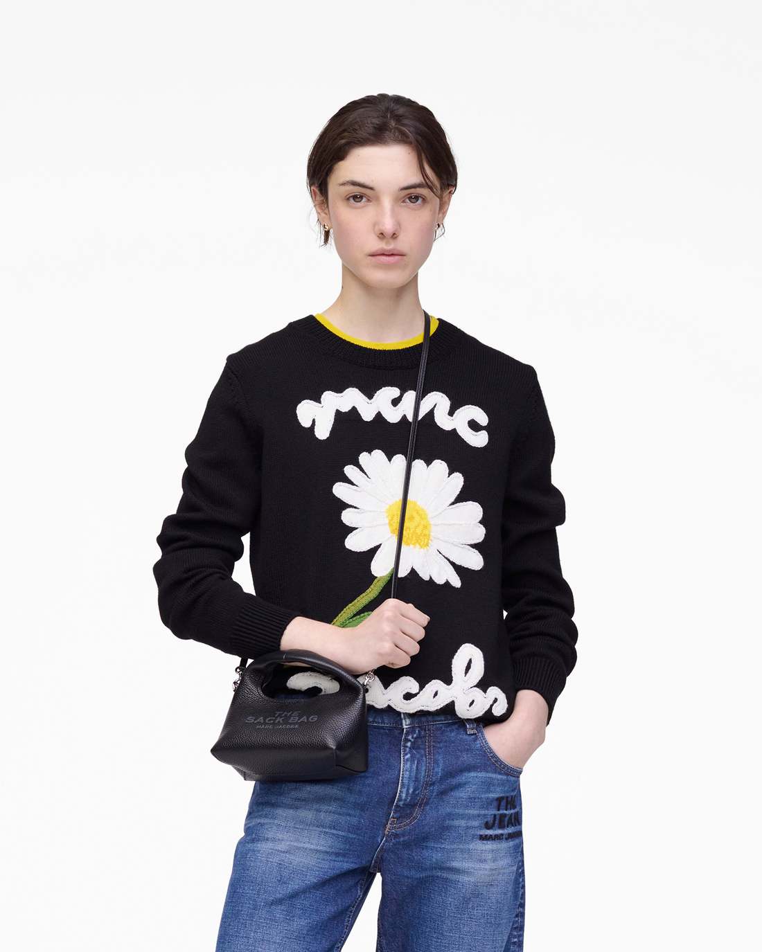 The Micro Crossbody Sack Bag Black