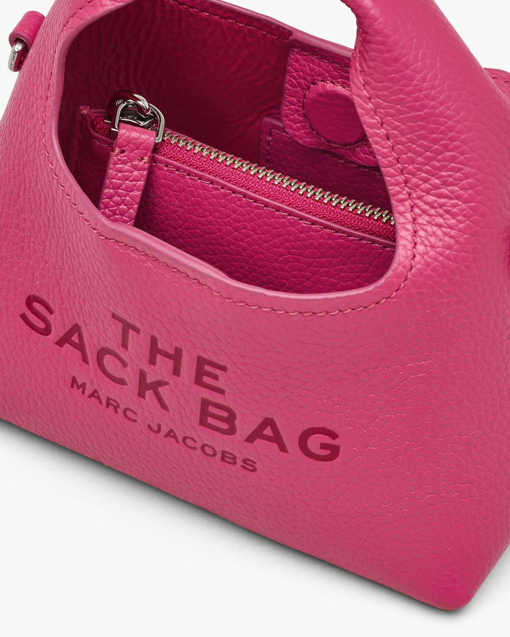 The Micro Crossbody Sack Bag Raspberry Pink