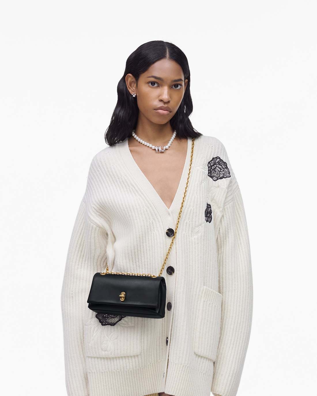 The Dual Chain Mini Bag Black