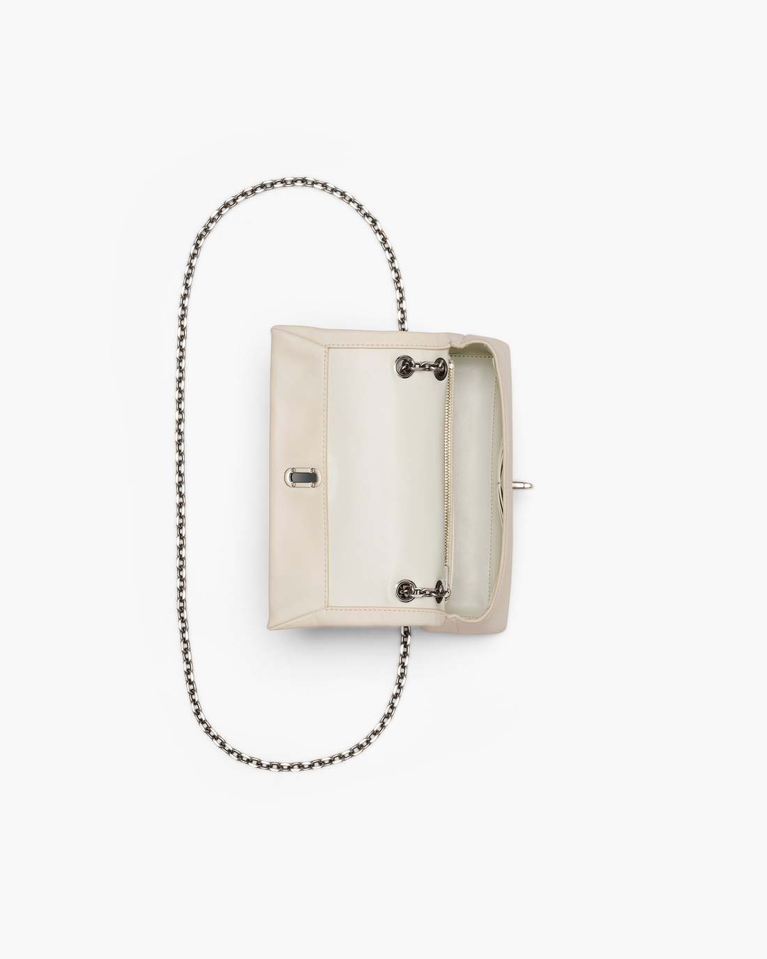 The Dual Chain Mini Bag Cloud White