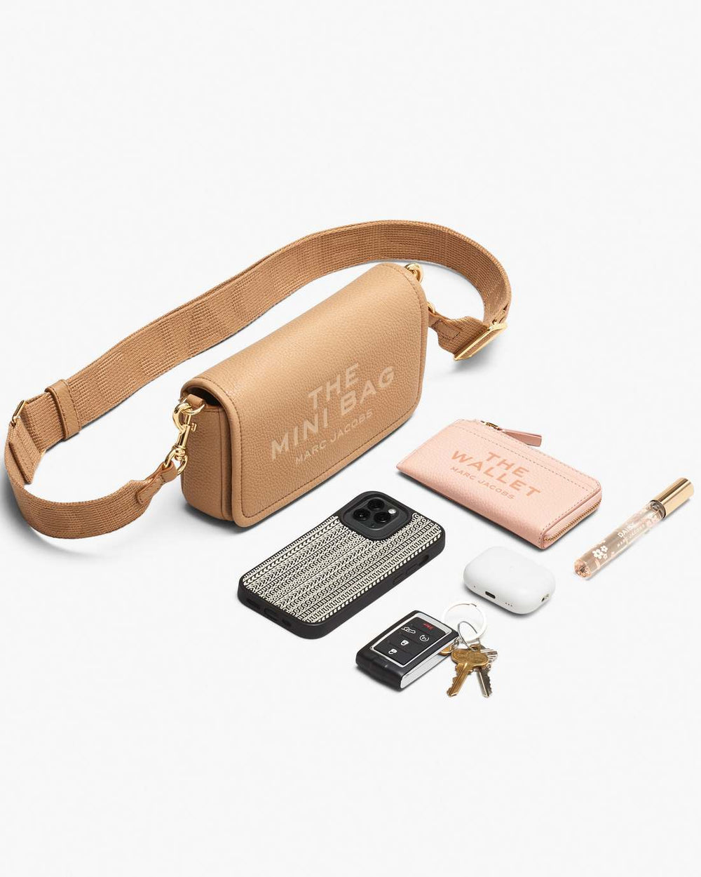 The Leather Mini Bag Ribbon Pink