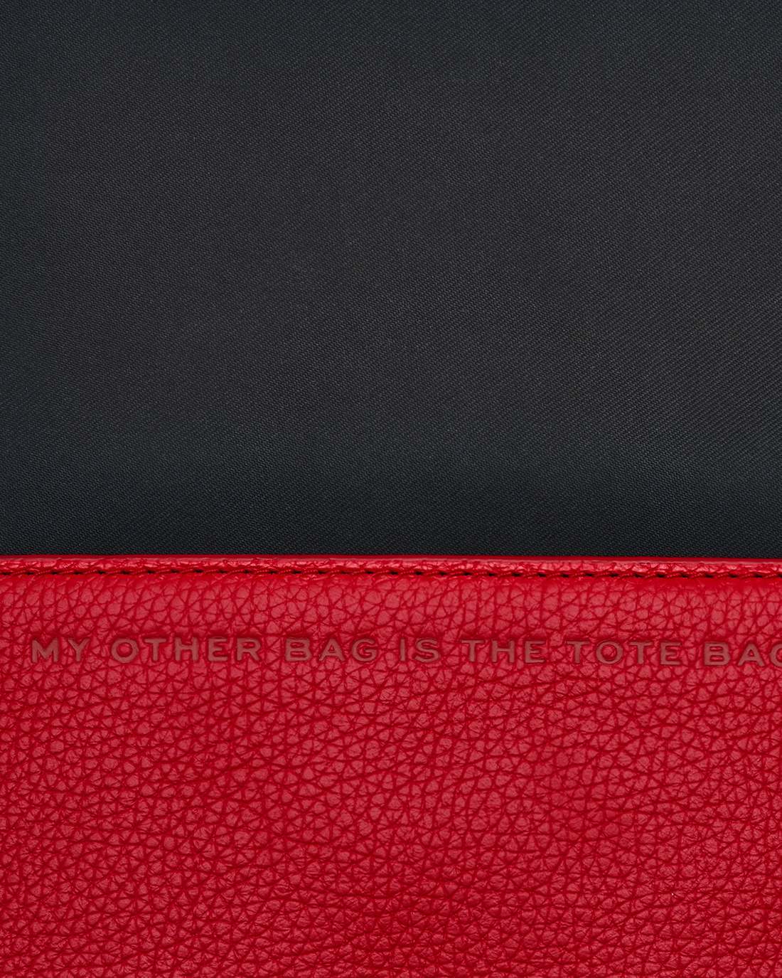 The Leather Mini Bag True Red