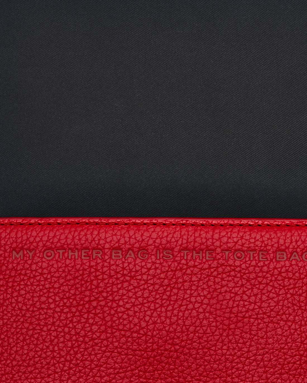The Leather Mini Bag True Red