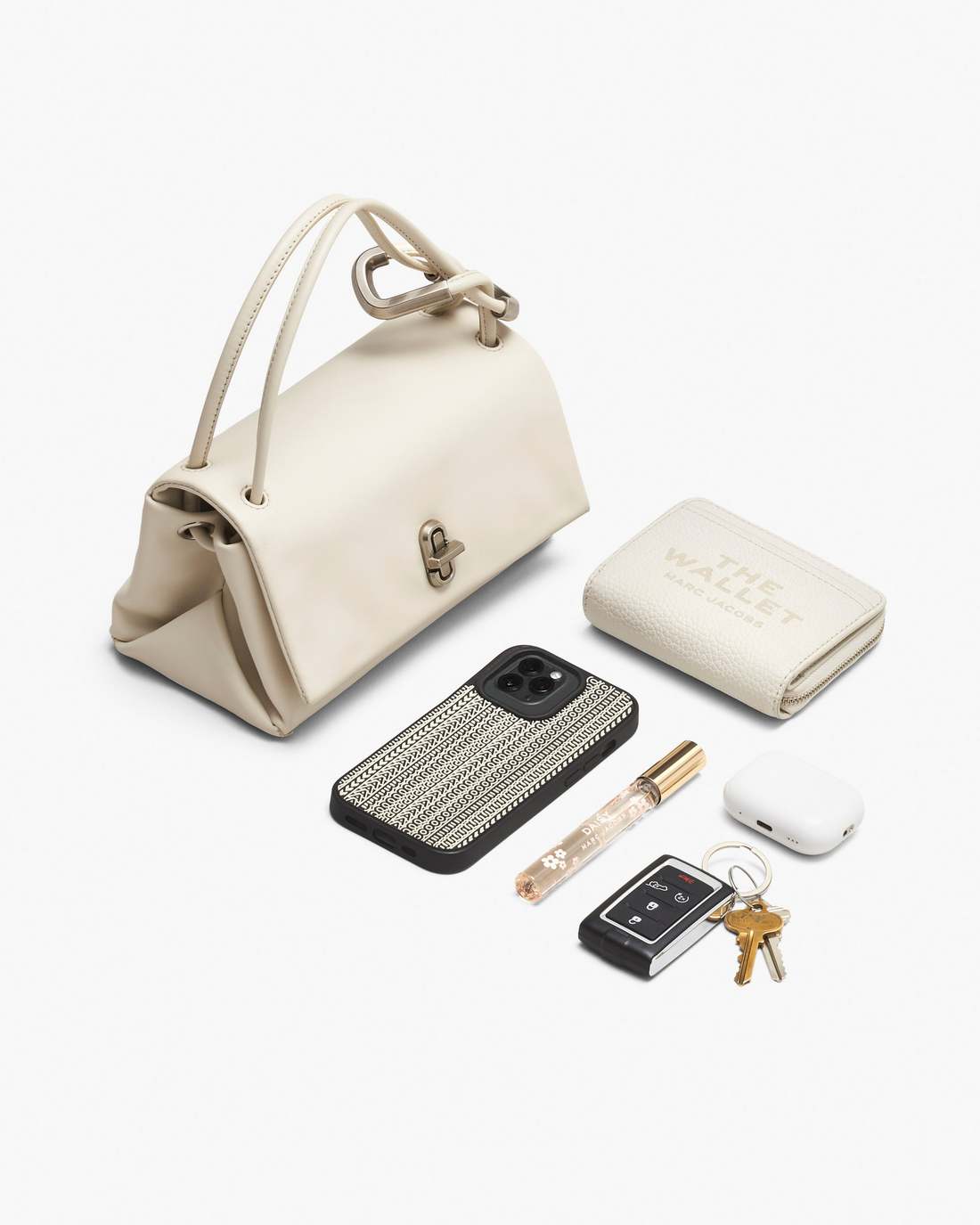 The Mini Dual Bag Cloud White
