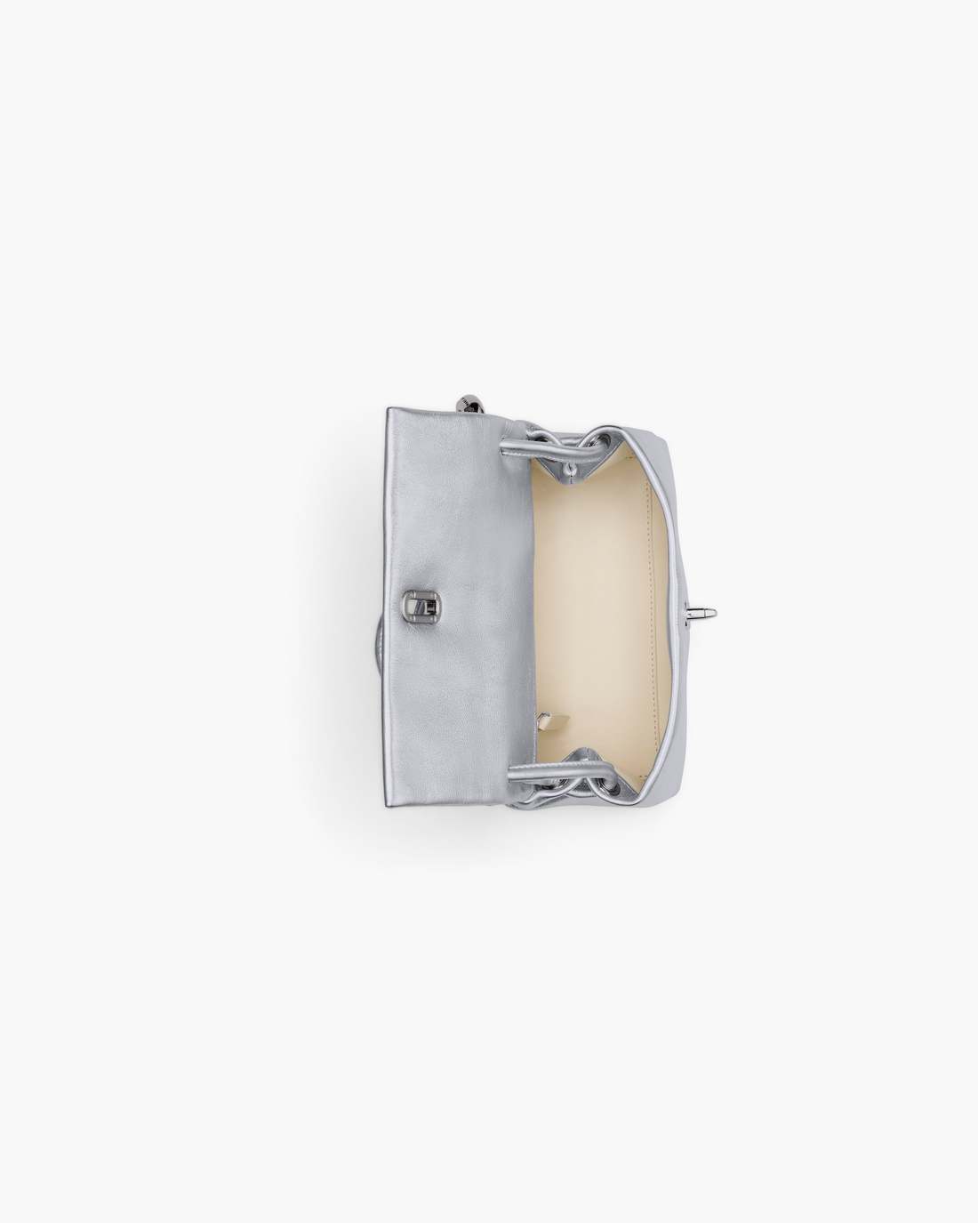 The Metallic Mini Dual Bag Silver