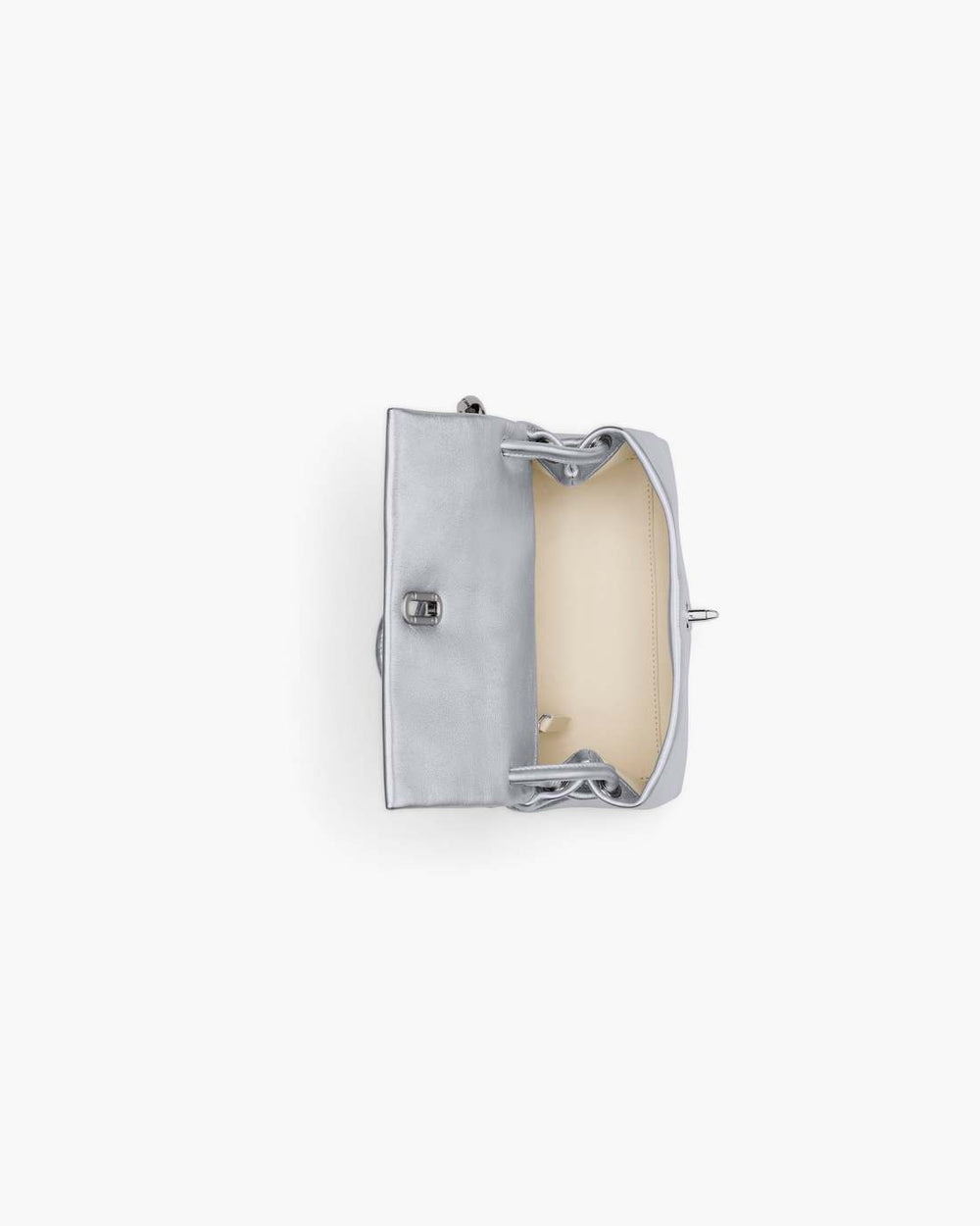 The Metallic Mini Dual Bag Silver