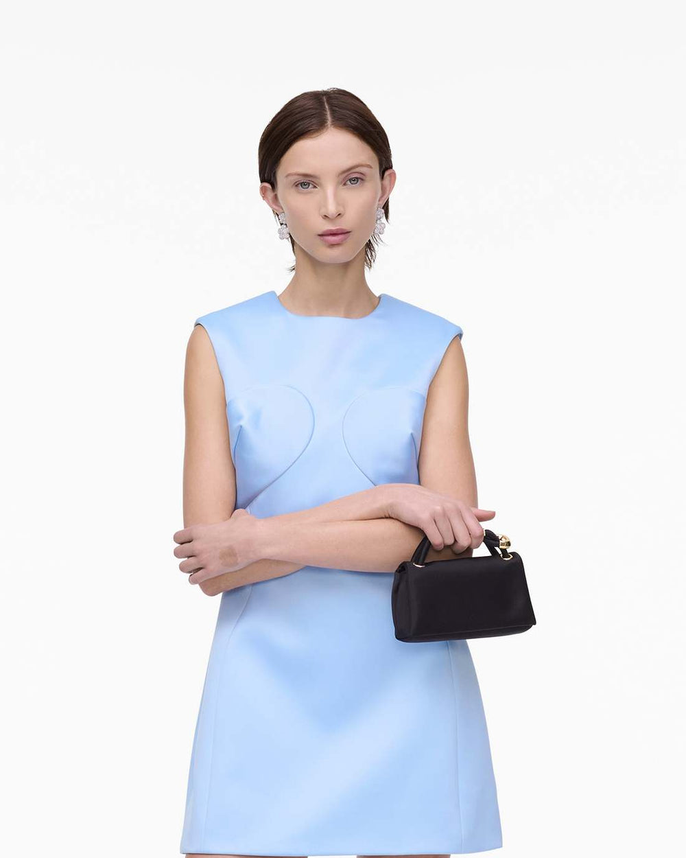 The Satin Micro Dual Bag Black