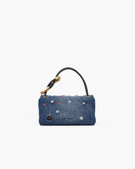 The Trinket Charm Denim Mini Dual Bag Medium Wash Multi