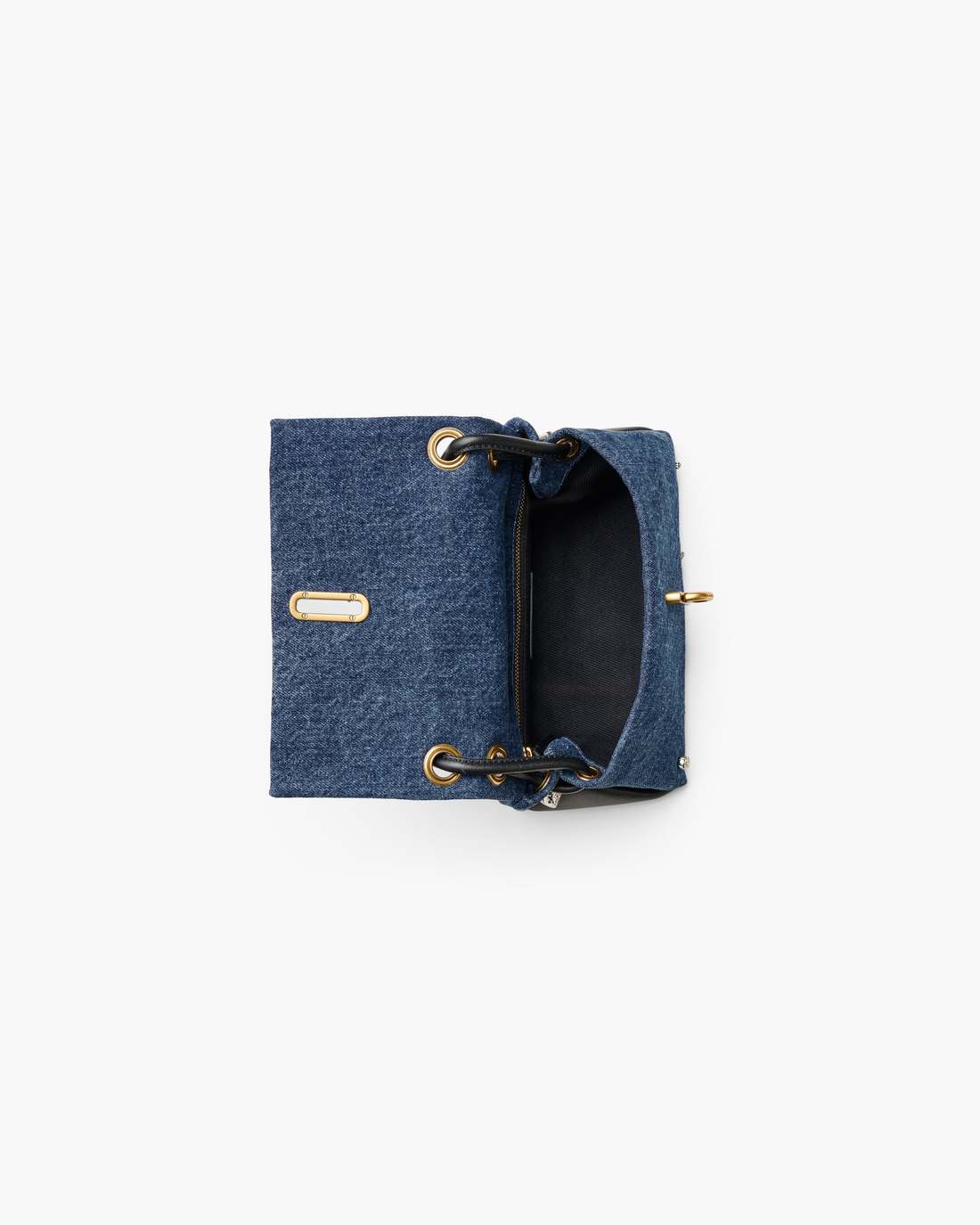 The Trinket Charm Denim Mini Dual Bag Medium Wash Multi