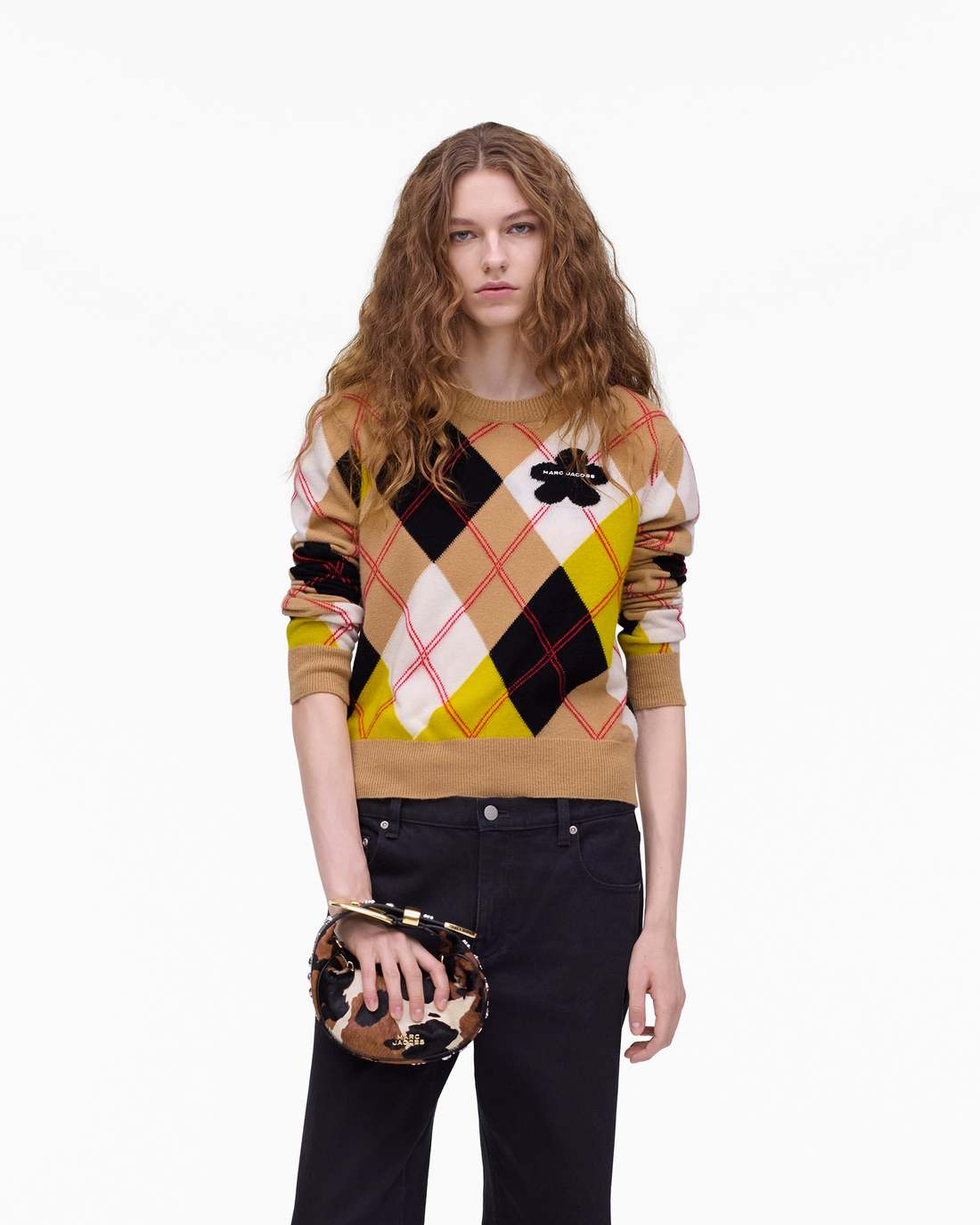 The Cow Haircalf Party Bag Mocha Multi