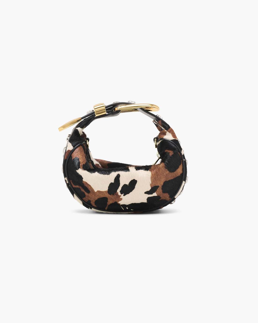 The Cow Haircalf Party Bag Mocha Multi