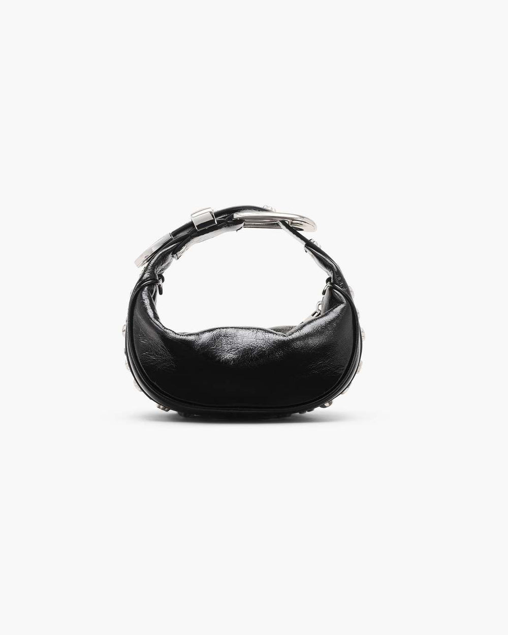 The Crinkle Patent Party Bag Black