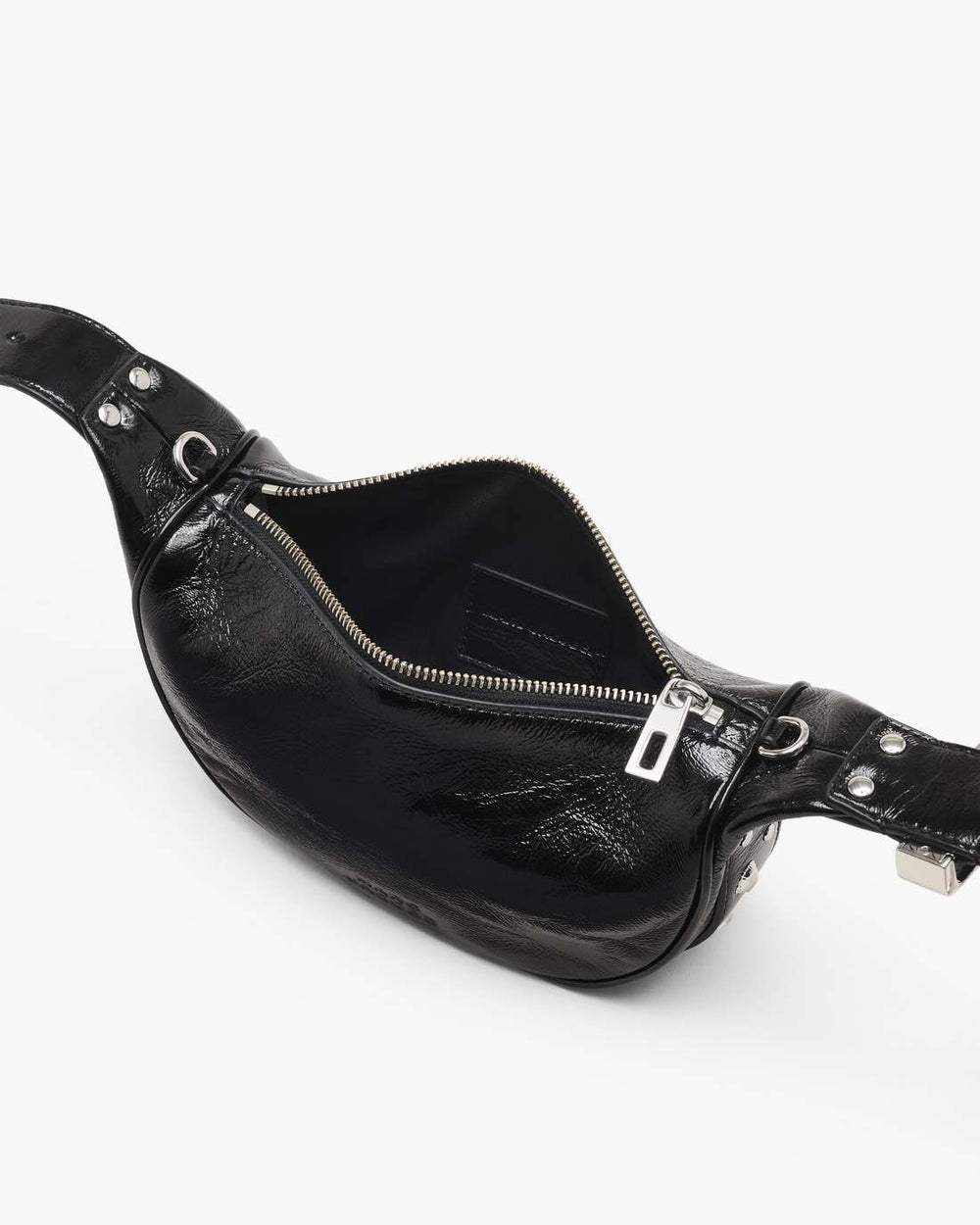 The Crinkle Patent Party Bag Black