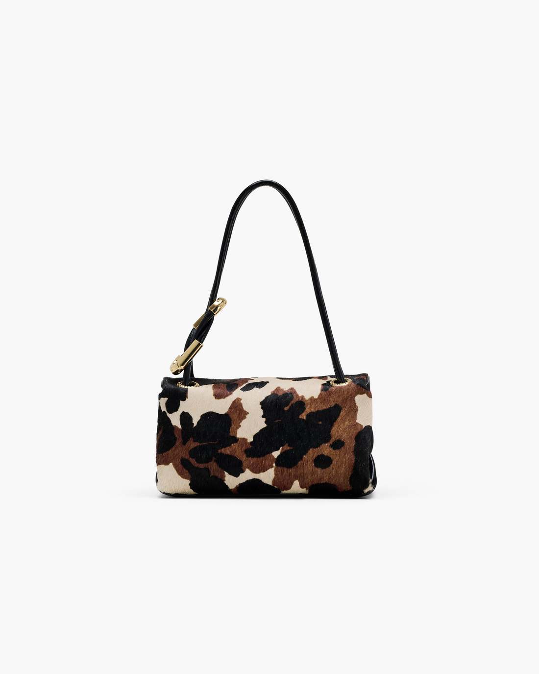 The Cow Haircalf Mini Dual Shoulder Bag Mocha Multi